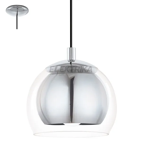 Подвесной светильник "Rocamar" 1х60Вт E27, хром/прозрачный, 94592