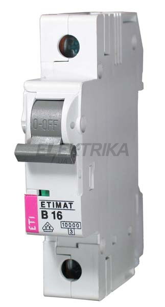 Автоматичний вимикач ETIMAT 6 1p B 25А (6 кA) ETI