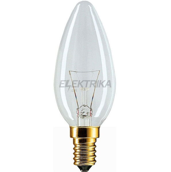 Лампа розжарювання Stan 25W E14 230V B35 CL 1CT/10X10F