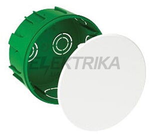 Установча коробка для суцільних стін кругла 100x50IMT35121 зелений