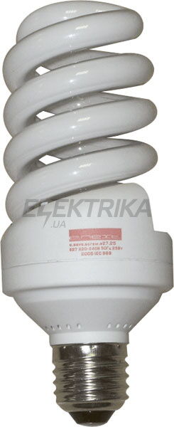 Лампа енергозберігаюча e.save.screw.E14.7.2700, тип screw, патрон Е14, 7W, 2700 К