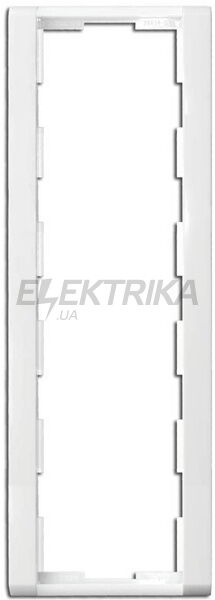 Рамка 3-постова вертикальна білий/білий, Time, Elektro-Praga