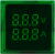 Цифровий амперметр та вольтметр АСКО-УКРЕМ ED16-22 FV AD 0-100А, 50-500В зелений (A0190010049)