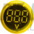 Вольтметр цифровий АСКО-УКРЕМ ED16-22 VD 30-500В АС жовтий (A0190010018)