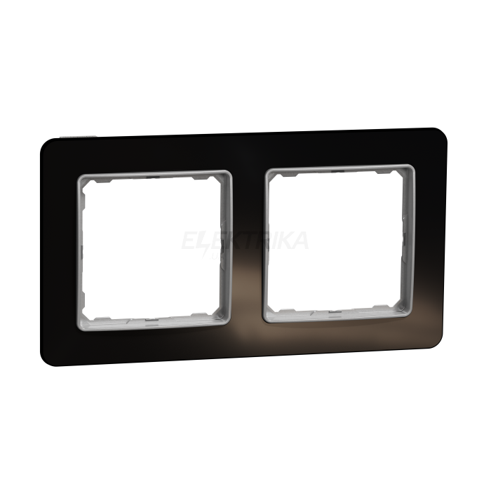 Рамка 2-постова  Штучне чорне скло Sedna Elements Schneider Electric SDD361802