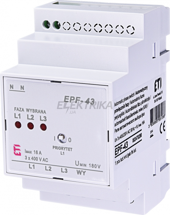 Реле контролю ETI EPF-43 002470280