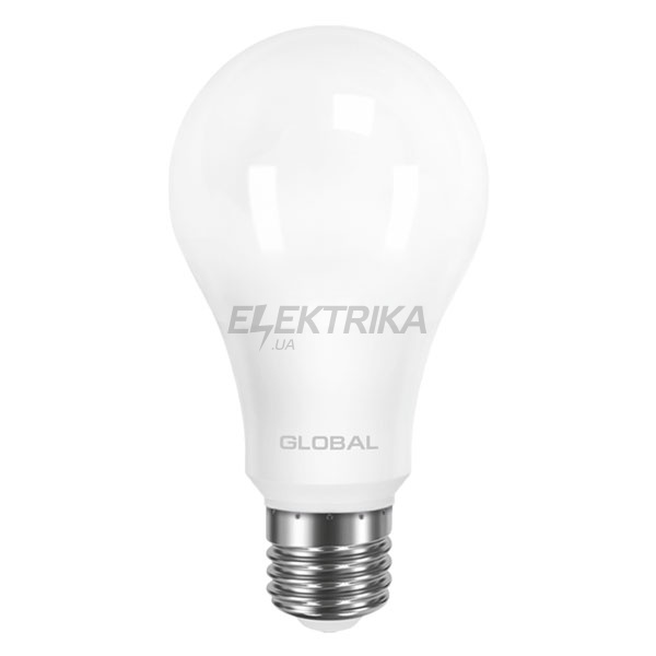 Світлодіодна лампа GLOBAL A60 12W, м'яке світло, E27 AL (1-GBL-165)