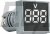 Вольтметр цифровий АСКО-УКРЕМ ED16-22 FVD 30-500В АС білий (A0190010033)