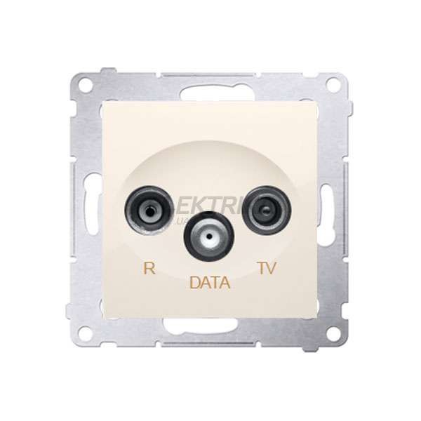 Розетка R-TV-DATA кінцева Simon 54, кремовий