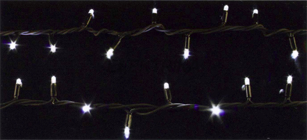 Гірлянда зовнішня String 200LED 10 білий/білий IP44