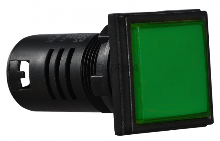 Сигнальна арматура АСКО-УКРЕМ AD22-22F 220V АC зелений (A0140030156)