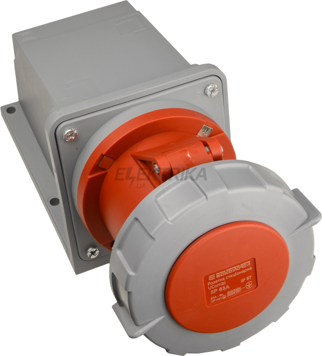 Розетка стаціонарна серії  UСombi 5P  63A IP 67 (A0080010156)