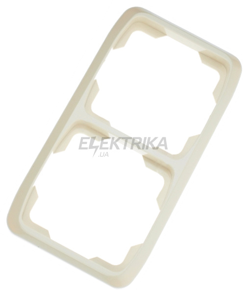 Рамка 2-постова білий, вертикальна, Tango, Elektro-Praga