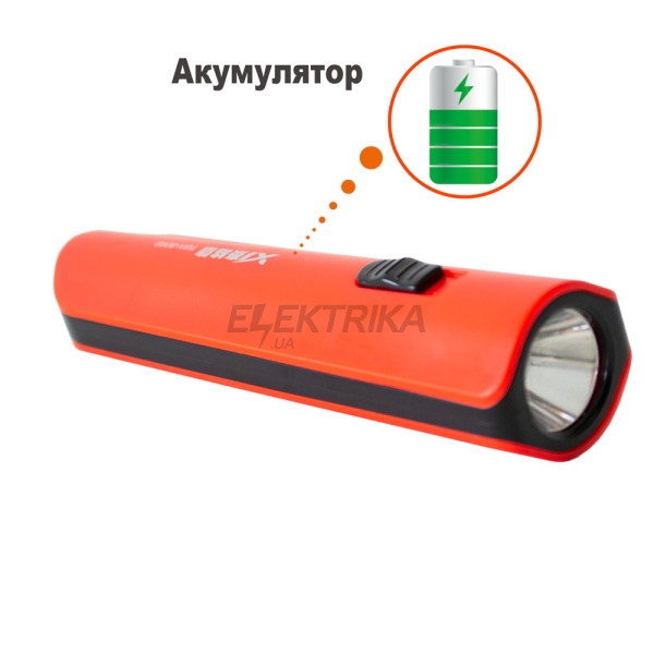 Ліхтар акумуляторний LED TGX-8069 з детектором валют червоний