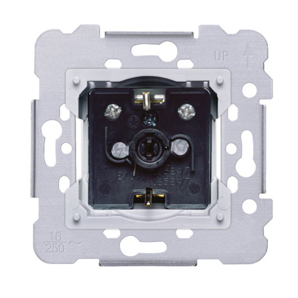 Розетка одинарна 2P+Z, Шуко Siemens Iris 16А, 250В слонова кістка (18524 A)