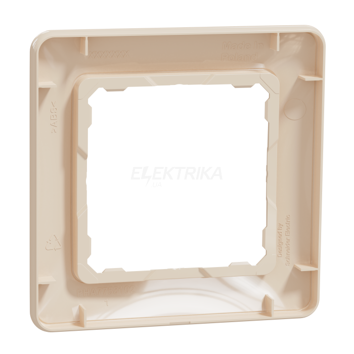Рамка 1-постова Бежевий Sedna Design Schneider Electric SDD312801