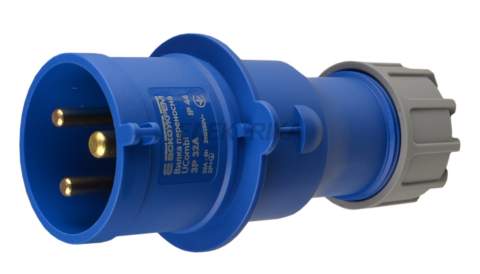 Вилка переносна серії UCombi  3P 32А IP 44 (A0080010102)
