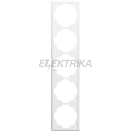 Рамка 5-постова біла, Busch-Duro Linear, Busch-Jaeger