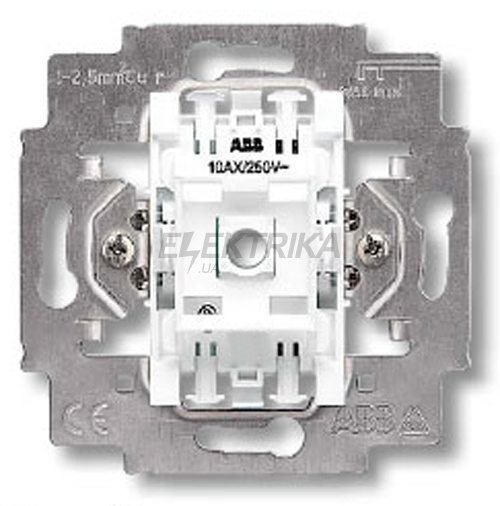 Механізм 1-клавішного вимикача, 10A, 230V, Elektro-Praga
