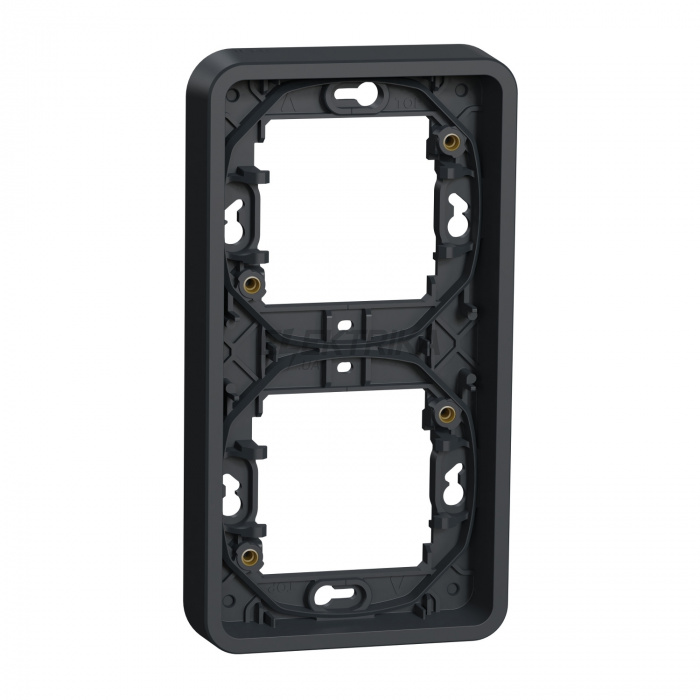 Монт. рама Schneider Electric Mureva Styl - fixing frame - 2 gangs - vertical - grey MUR34151