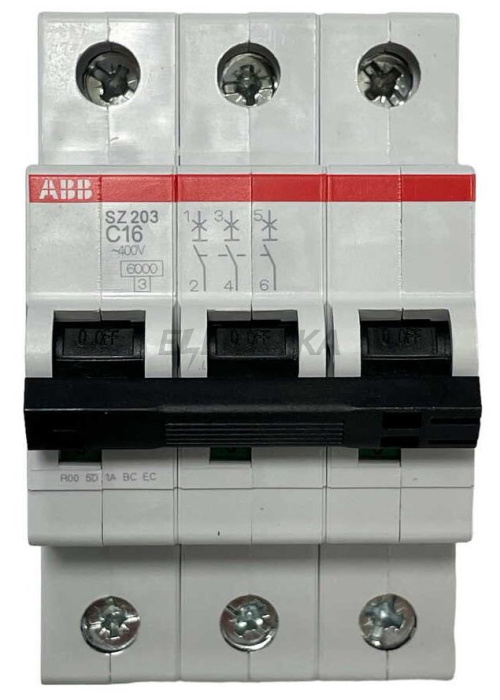Автоматичний вимикач ABB SZ203-C16 (2CDS253025R0164)