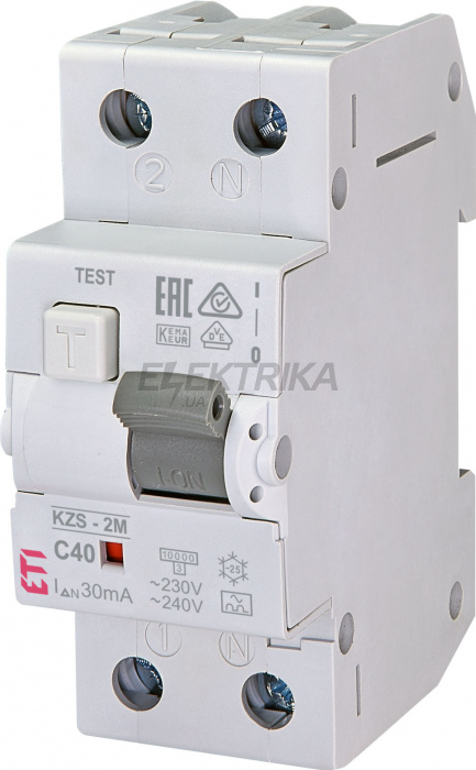 Вимикач (АВДТ) ETI KZS-2M A C40/0.03 002173228