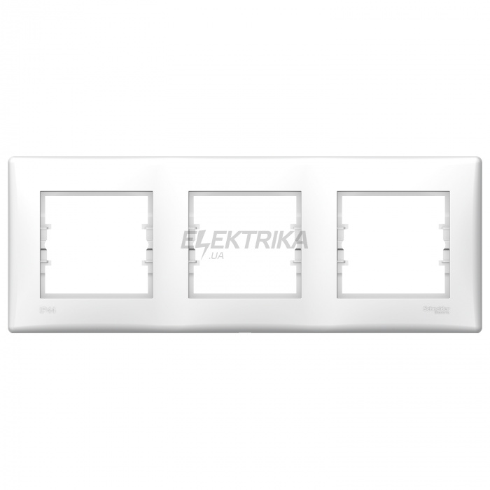 Рамка Schneider Electric Sedna 3-gang horizontal IP44 frame white SDN5810721