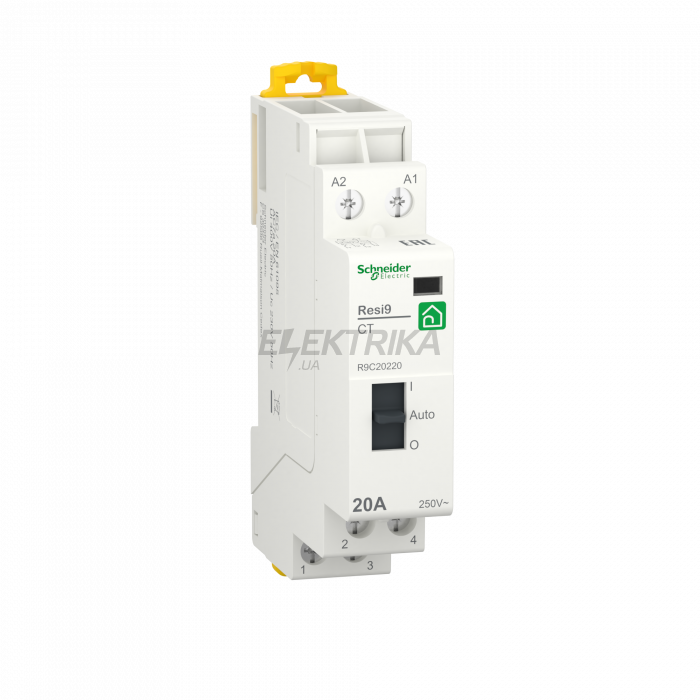 Контактор Schneider Electric RESI9 1P+N 20A 2NO 230В/50Гц R9C20220