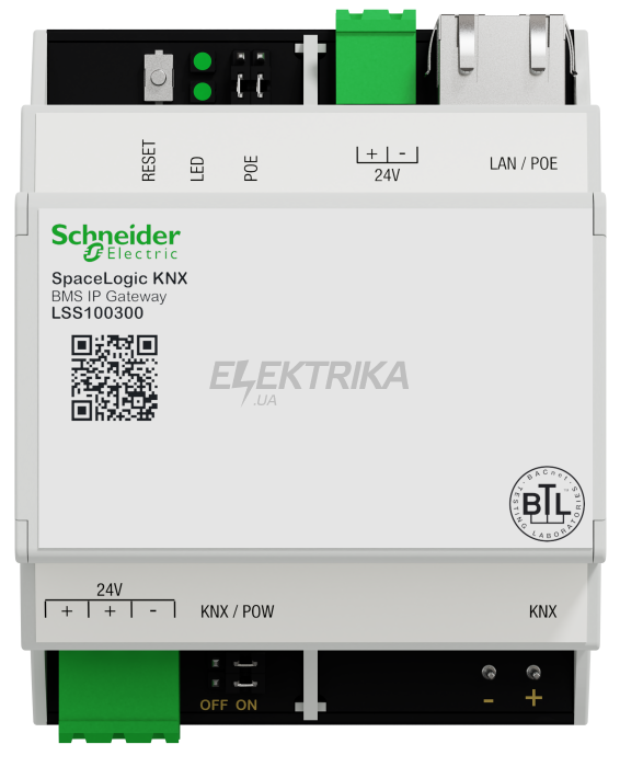 KNX SpaceLogic Шлюз KNX BMS IP з BACnet протоколом