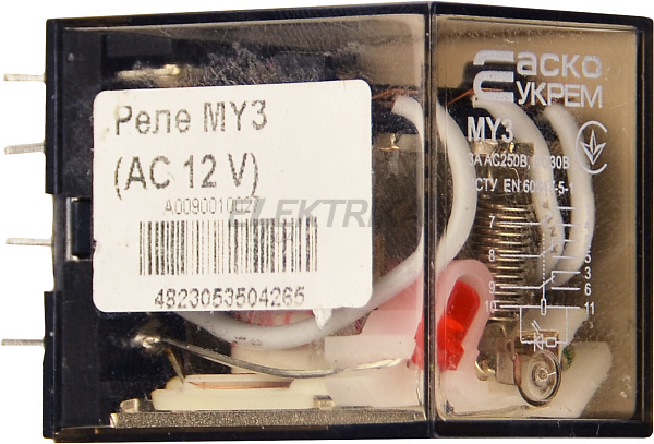 Реле проміжне АСКО-УКРЕМ МY3 (AC 12 V) (A0090010027)