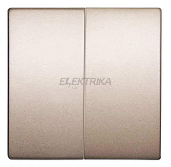 Клавіша e.lux.11021L.pn.nickel подвійна "нікель"
