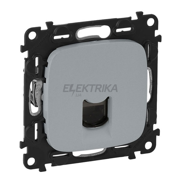 Розетка RJ45 Кат.6 UTP, алюміній, Valena ALLURE