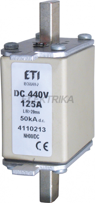 Плавка вставка запобіжник ETI NH1 32A/440V DC 004110222