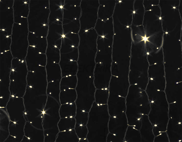 Гірлянда зовнішня Curtain 1520LED 2x7 жовтий/чорний IP44