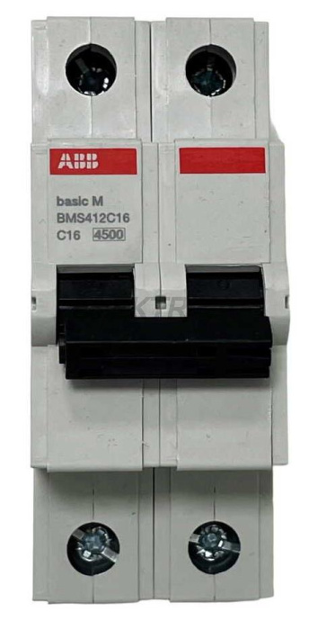 Автоматичний вимикач ABB basic M 2P C16 (2CDS642041R0164)