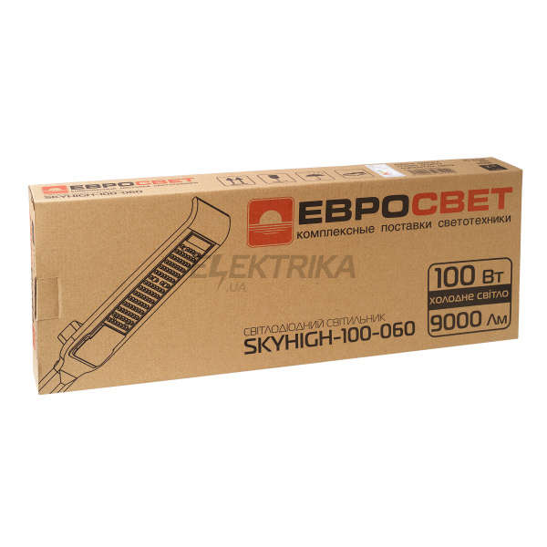 Світильник вуличний консольний Євросвітло 100Вт 6400К SKYHIGH-100-060