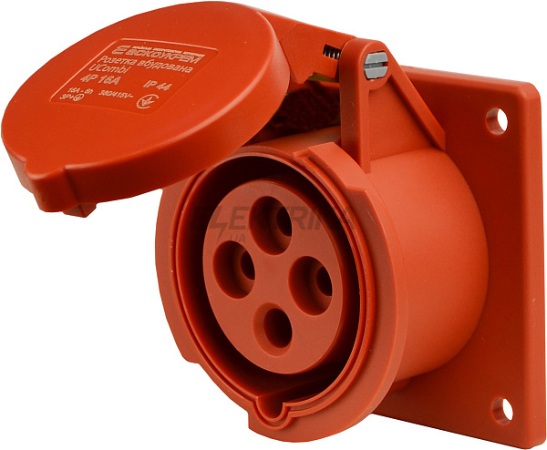 Розетка вбудована серії UCombi 4P 16A IP 44 (A0080010160)