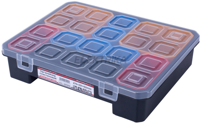 Органайзер пластиковий, e.toolbox.pro.15, 15" 273х231х62мм (t011015)