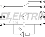 Реле проміжне АСКО-УКРЕМ МK2P (AC 110 V) (A0090010016)