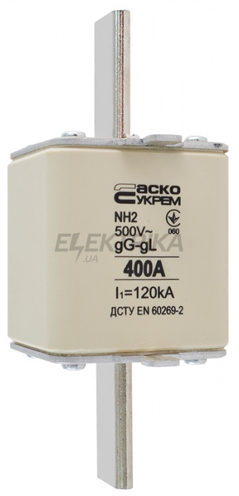 Запобіжник ножовий плавкий АСКО-УКРЕМ NH2 400A gG (A0050010037)