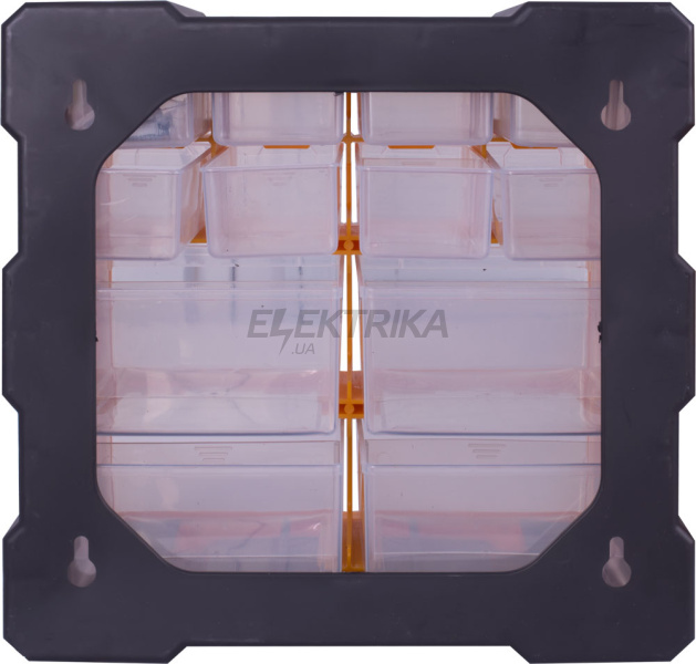 Органайзер пластиковий, e.toolbox.pro.19, 12-секційний 267х157х262мм (t011019)