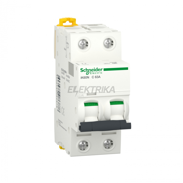 Автоматичний вимикач Schneider Electric iK60N C 63A 2P A9K24263