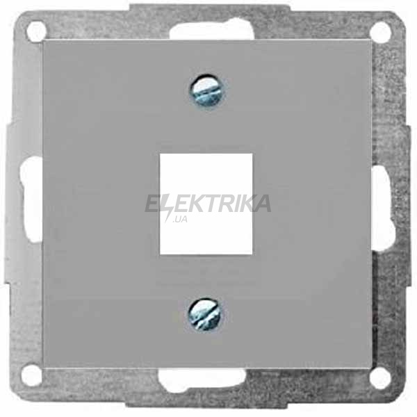 Корпус для 1xRJ12/RJ45 тип keystone, металік