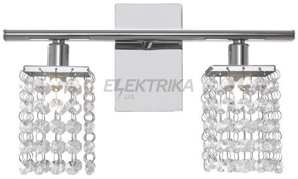 Бра PYTON 85332 2х40W G9 хром кришталь
