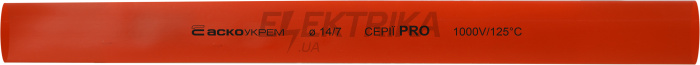 Термоусаджувальна трубка 14,0/7,0 шт. (1м) червона серії PRO(A0150040539)