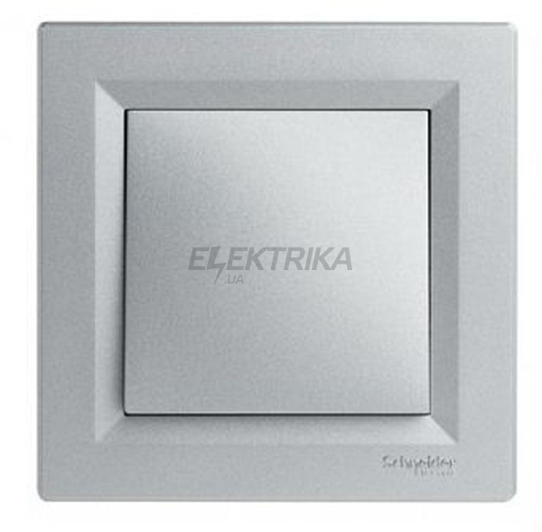 Вимикач одноклавішний Schneider Electric Asfora самозатискний алюміній (EPH0100161)