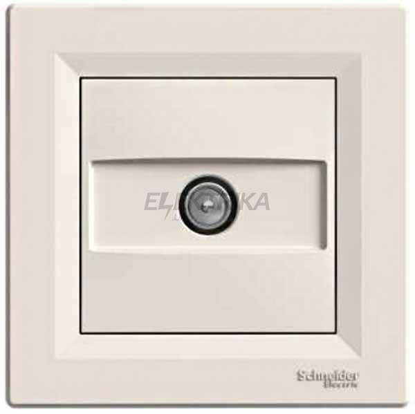 Розетка TV кінцева Schneider Electric Asfora 1дБ кремовий (EPH3200123)