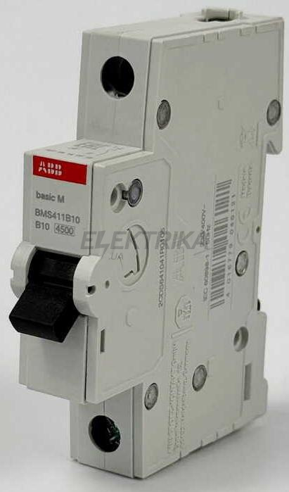 Автоматичний вимикач ABB basic M 1P B10 (2CDS641041R0105)