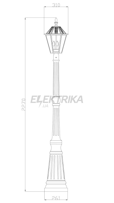Світильник на сонячній батареї LUTEC LONDON 6951301189 6Вт E14 Solar (50539)