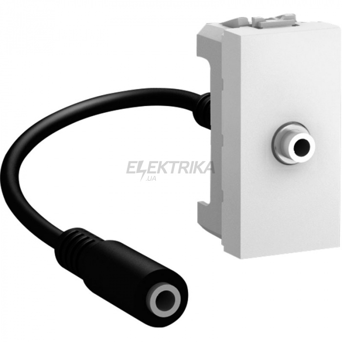 Розетка Mini-jack 3.5 Schneider Electric Unica білий (MGU3.433.18)